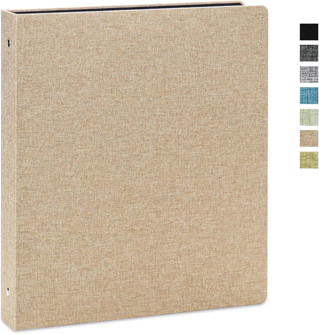 Vienrose Photo Album Self Adhesive for 2X3 4X6 5X7 8X10 Pictures DIY Scrapbook 40 Blank Pages Linen Cover Memory Book for Wedding, Baby Growth, Travel, Black image number 3