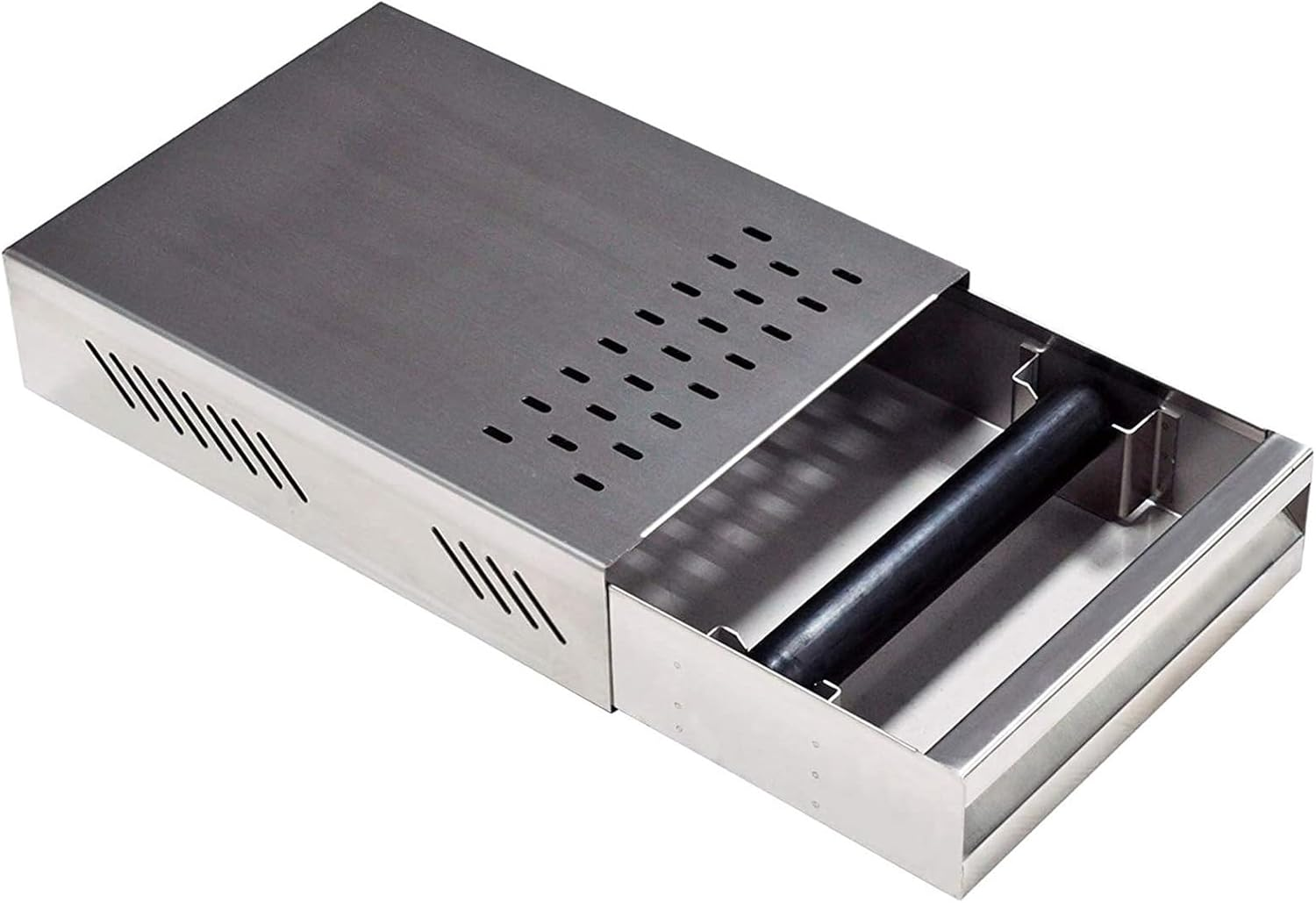 Coffee Knock Box, Stainless Steel Drawer Type Bin for Coffee Grounds Container, Espresso Knock Box with Removable Knock Bar and Non-Slip Base, Espresso Waste Box for Coffee Shops Milk Tea Shops image number 1