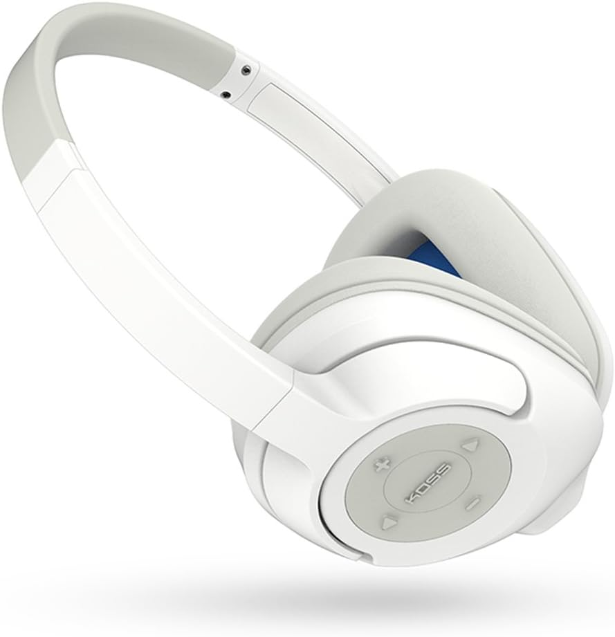 Koss Bt539Iw Wireless Bluetooth Over-Ear Headphones (3.5 Mm Jack) for Imac/Iphone/Ipad/Ipod/Laptop/Mp3 Players/Samsung/Smartphones - White image number 4