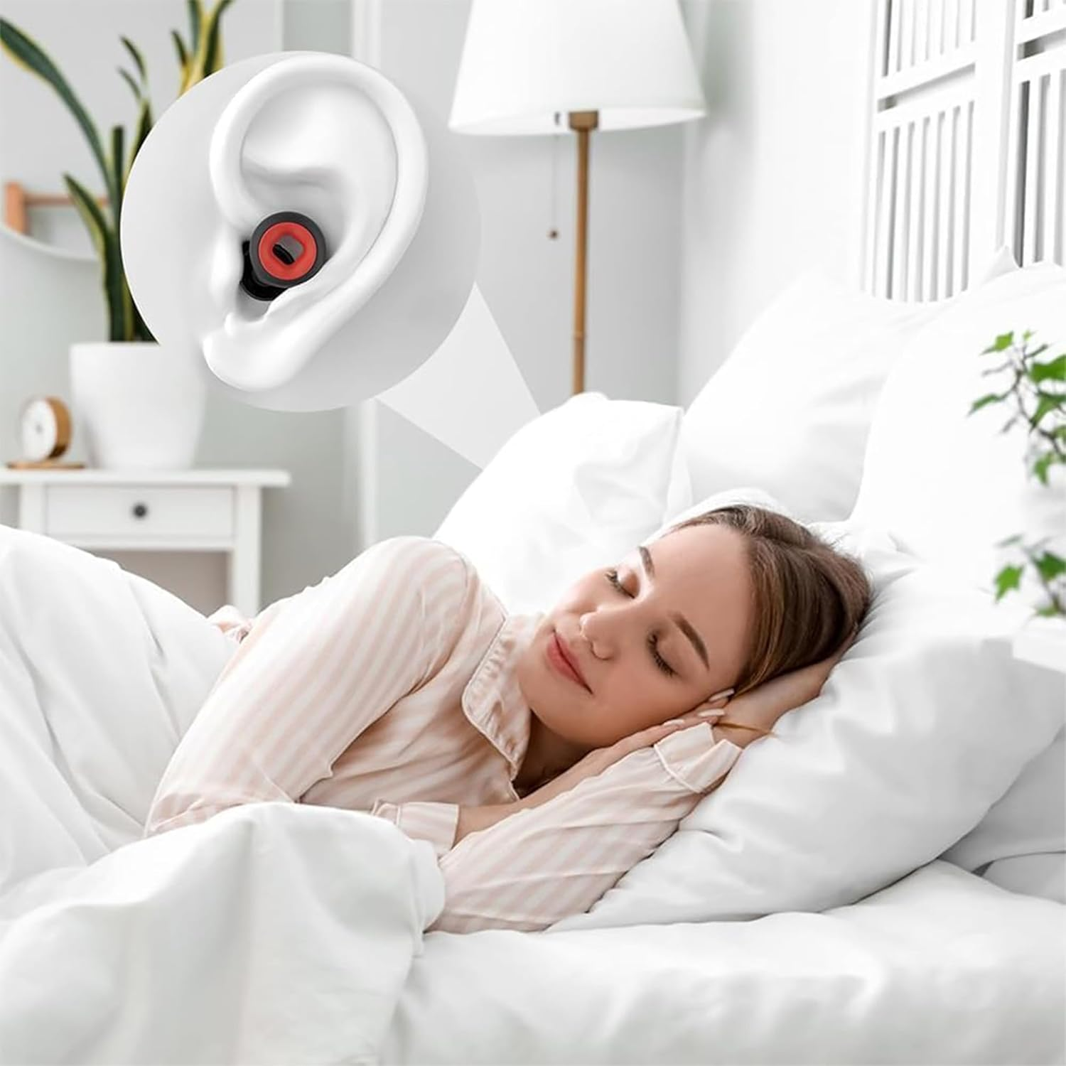 Motorcycle Ear Plugs for Sleeping, Soft Silicone Noise Cancelling Earplugs for Wind Noise Reduction, Concerts, Travel anti Snoring, Waterproof Comfort Fit Motorbike Ear Protection(Black) image number 3