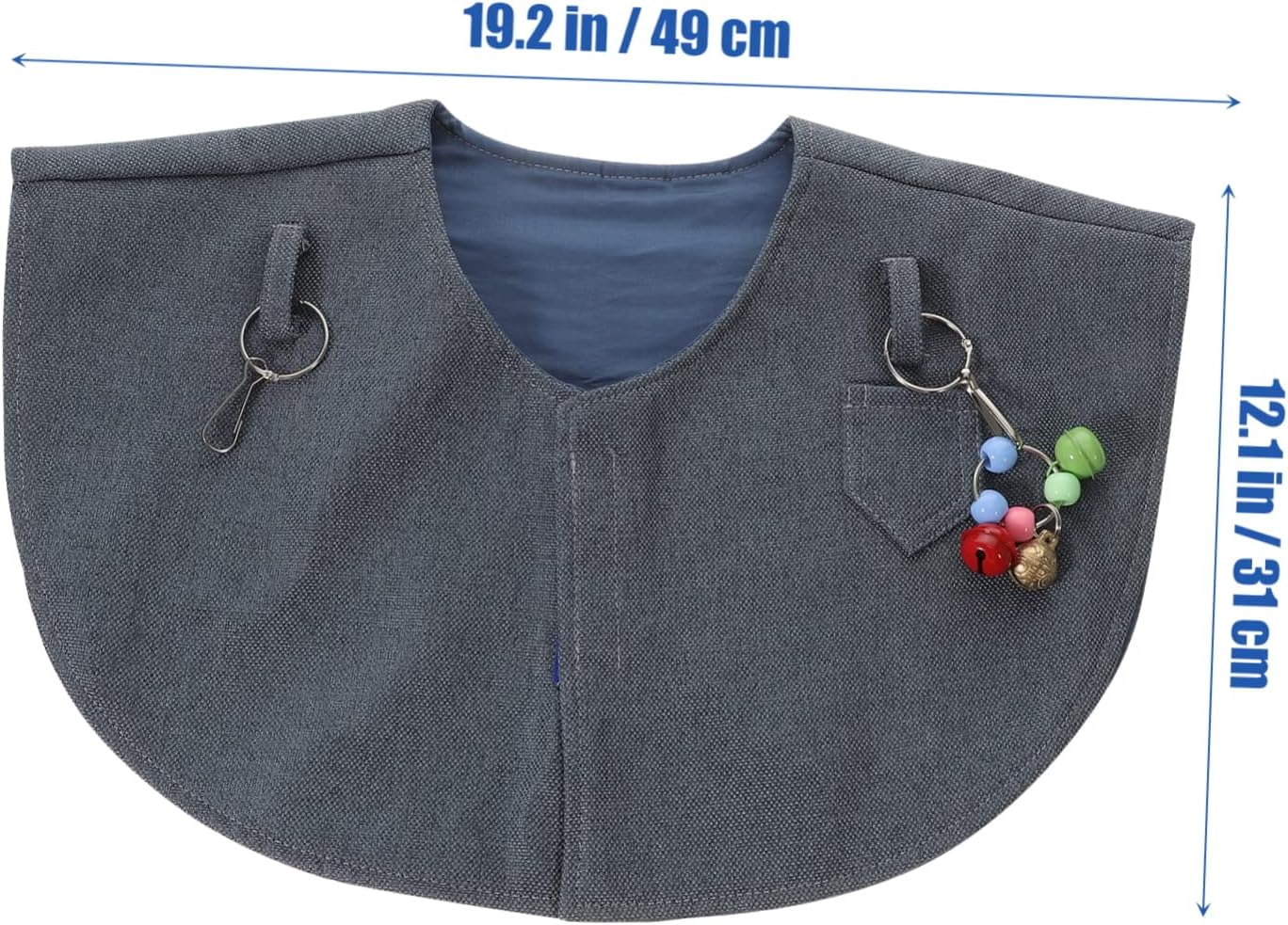 Toddmomy Bird Shoulder Protector Parrot Protective Shawl Blue Anti-Poop Cape Bell Parrot Training Diaper Cape for Scratch Prevention in Training Random Color image number 6