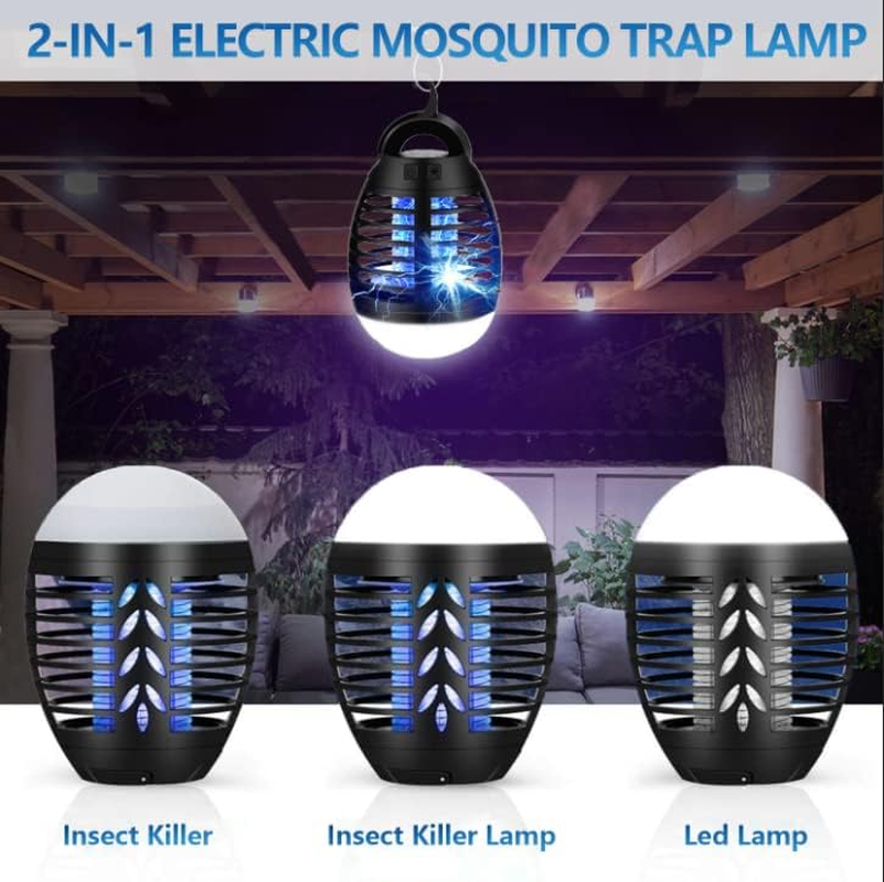 Bug Zapper Outdoor Mosquito Killer Lamp Portable Bug Zapper Rechargeable Camping Mosquito Killer IP66 Waterproof, Camping Accessories Gear Must Haves image number 2