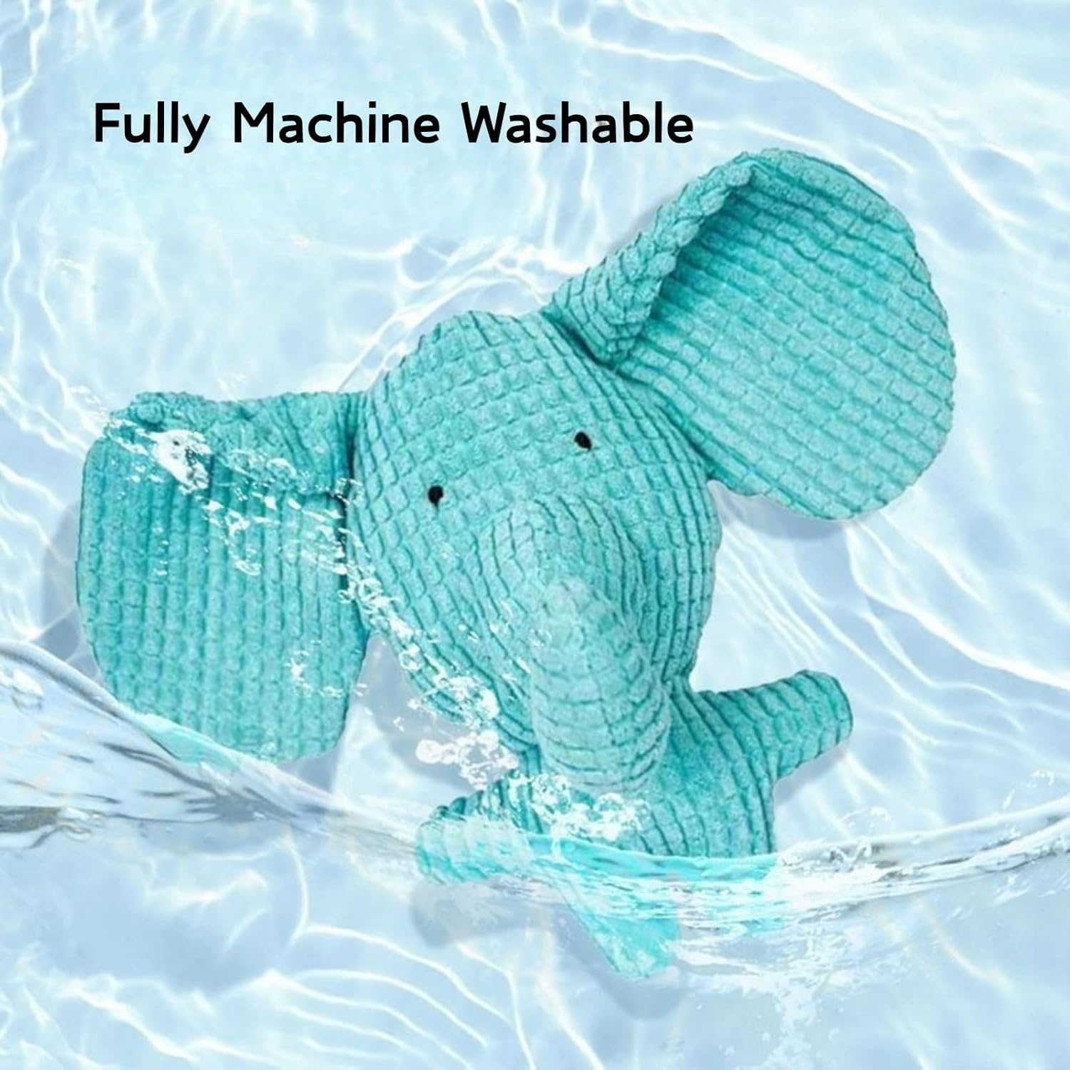 Squeaky Plush Elephant Dog Toy - Tough Chew Proof & Teeth Cleaning for Puppy, Small Medium Dogs - Boredom Relief Fun Interactive Toy image number 6