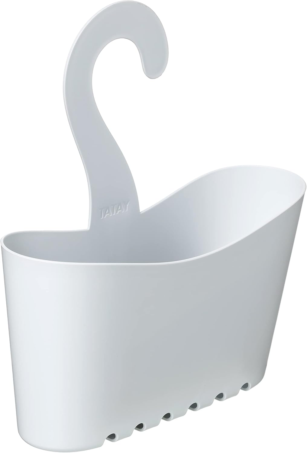 TATAY Hanging Shower Basket, Polypropylene, Multifunctional Basket, White, Dimensions: 25 X 9 X 28 Cm
