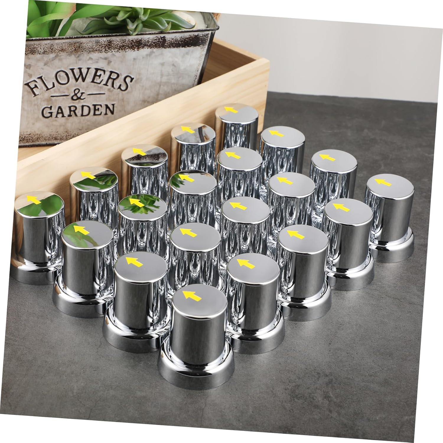 GARVALON 20Pcs Lug Nut Covers Chrome Wheel Nut Protectors for Trucks Fitment Tool image number 4