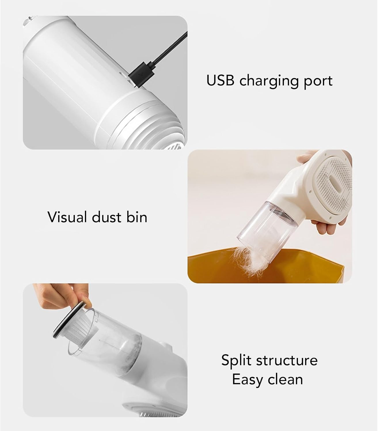 Dog Grooming Vacuum & Pet Grooming Kit, Portable Pet Hair Removal for Home & Pet, 1800Mah Battery image number 2