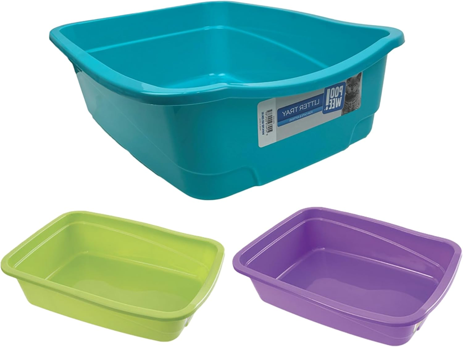 POOWEE! Medium Cat Litter Pan image number 2