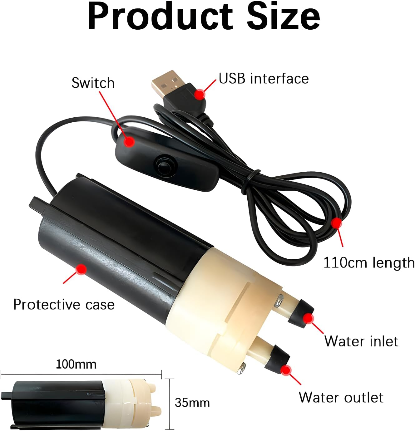Mini Electric Wine Siphon Pump, Powerful Accessory for Household Beer and Wine Brewing, with Siphon Filter Tube image number 4