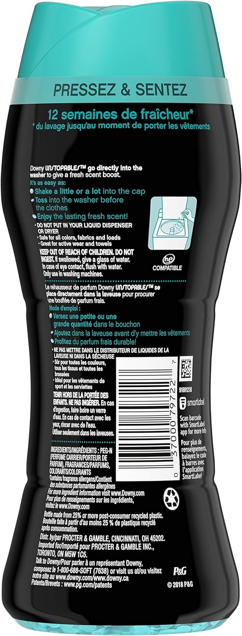 Downy UNSTOPABLES FRESH In-Wash Scent Booster 162G