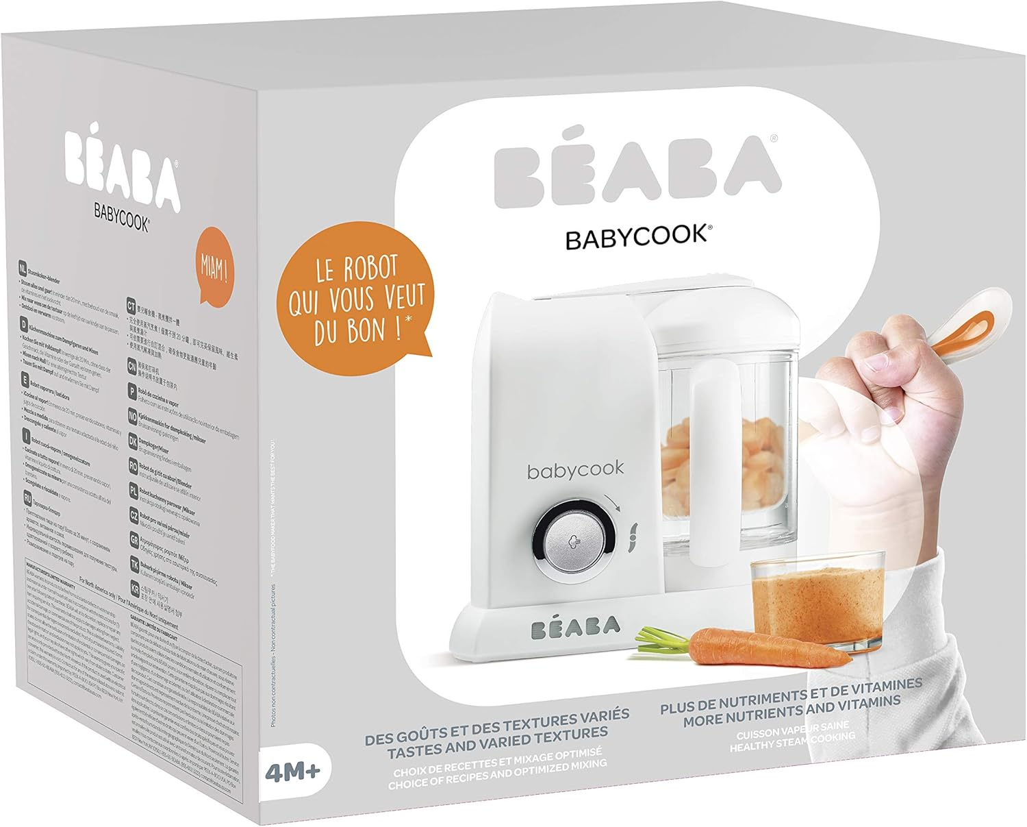 BEABA Babycook Solo Baby Food Prep, White/Silver image number 2