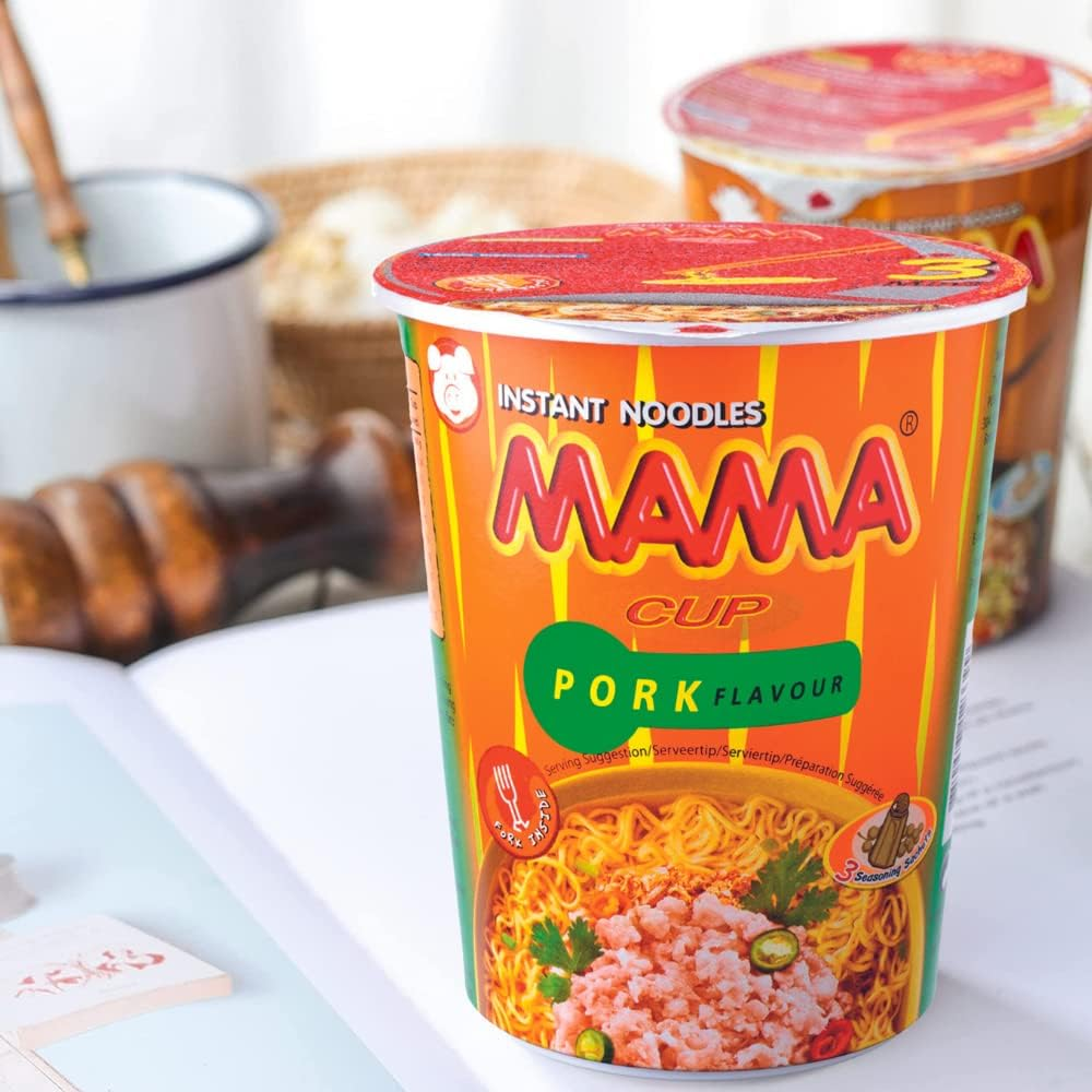 Mama Cup Noodle Pork 70Gm image number 1