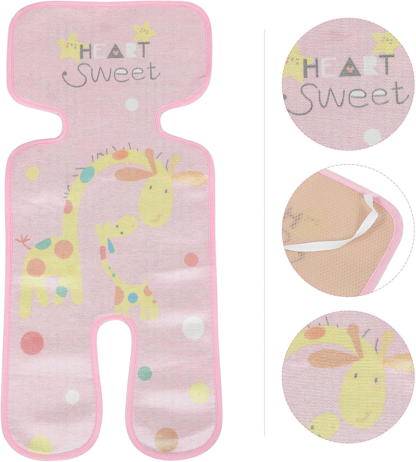 Stroller Cooling Pad Ice Silk Liner Seat Cushion Breathable Moisture-Wicking Mat for Newborns Summer Use with Easy Installation and Anti-Slip Design image number 1