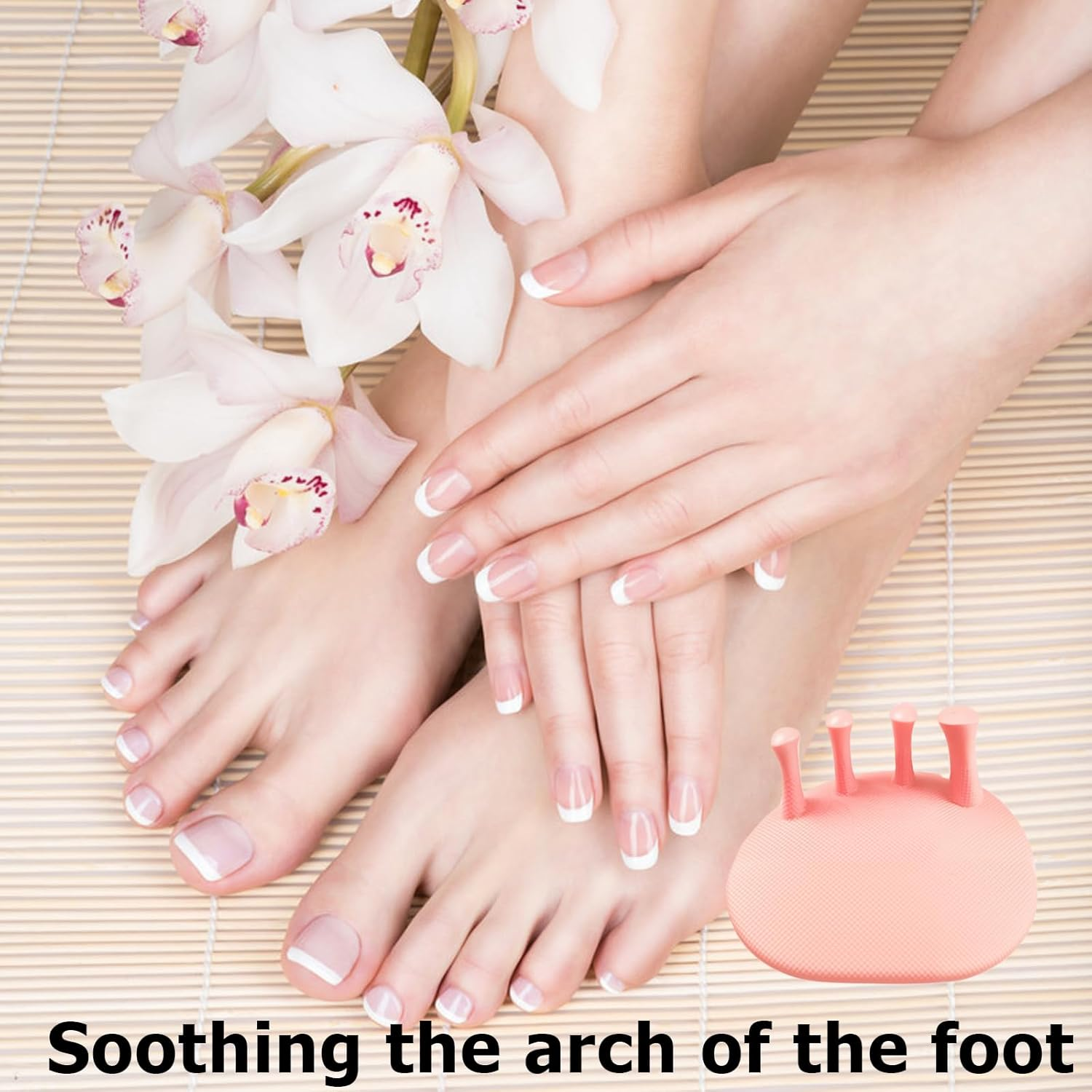 1 Pair Foot Arch Trainer, Portable Arch Support Strengthener with Toe Separators for Flat Feet & Plantar Fasciitis Relief - Bunion Corrector, Multifunctional Leg Exerciser for Home & Gym (Pink) image number 2