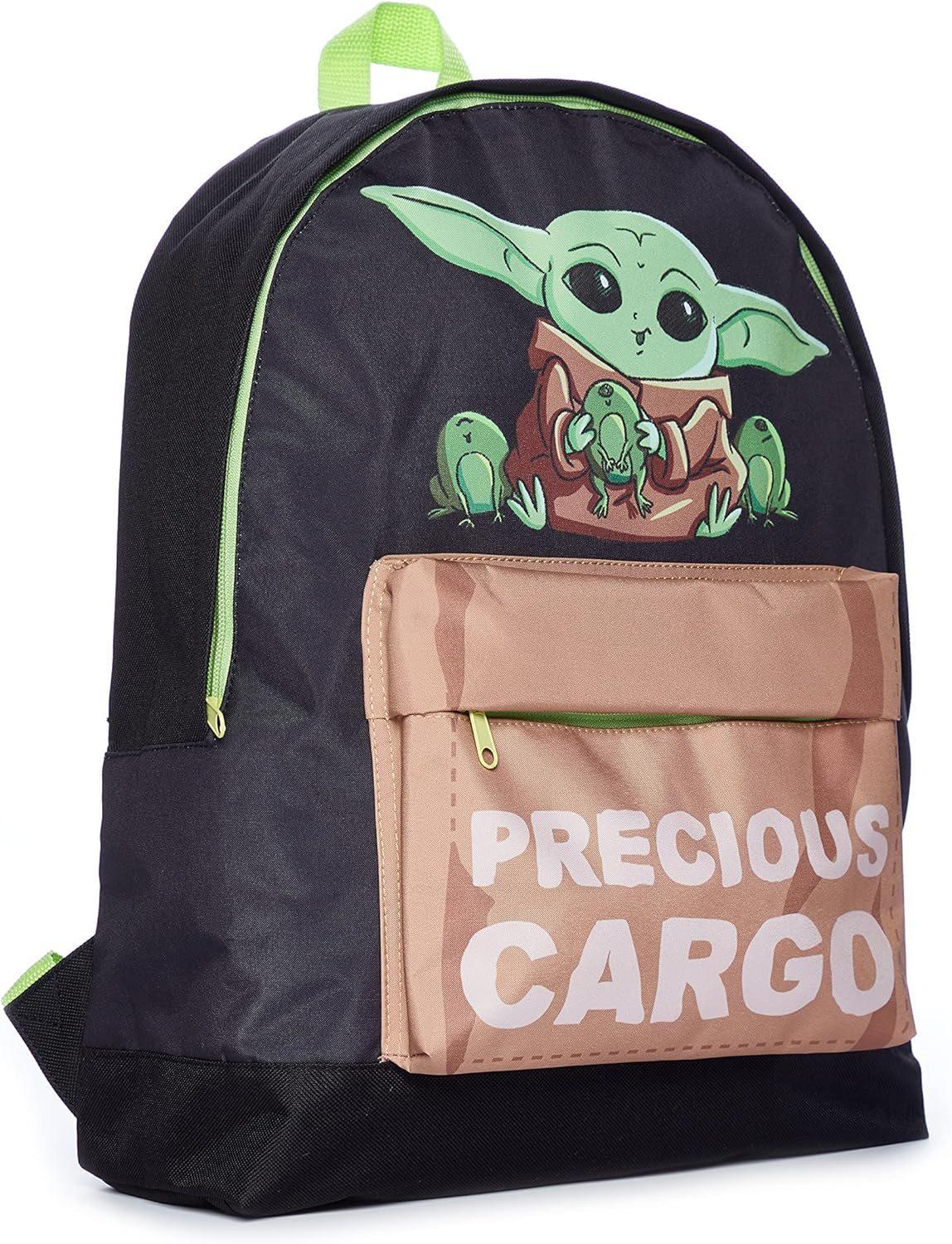 Star Wars the Mandalorian Baby Yoda Precious Cargo Childrens Backpack Black, Black, One Size image number 5