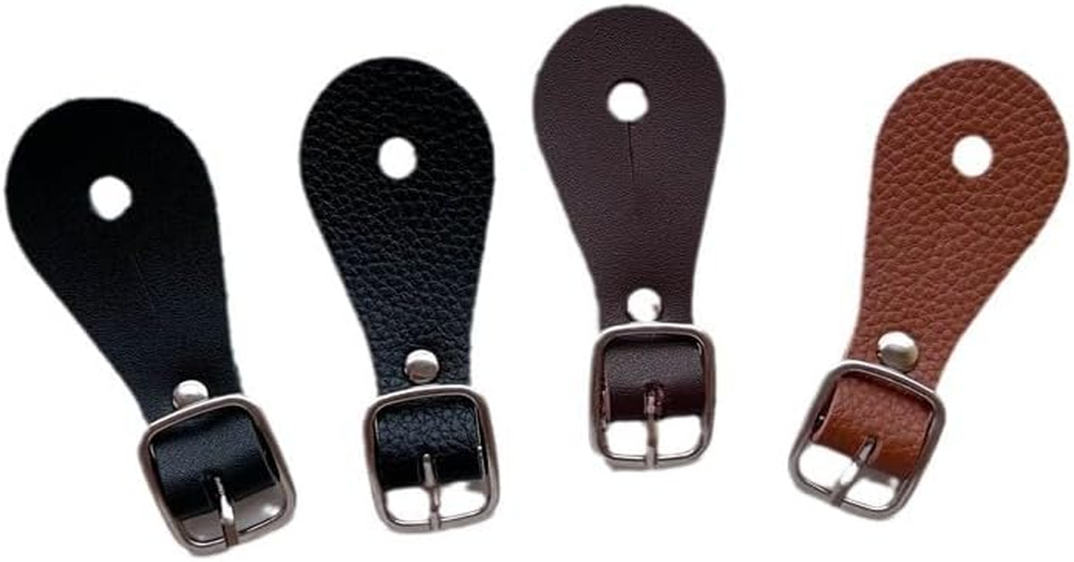 2 Pcs Leather Single Ply Man Woman Adjustable Boot for Thigh High Boots Spur Straps Riding Leather Spur Straps (Brown, 3.2 * 25Cm) image number 1