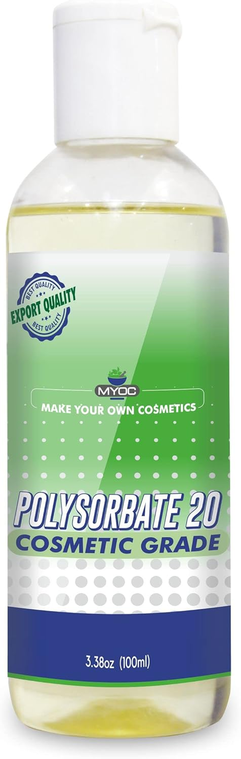 Polysorbate 20-100Ml | Used in Skin Care, Hair Care, Acne Care, Toner, Lotion Crafter, Bath Bombs | Emulsifier, Surfactant, Fragrances image number 1