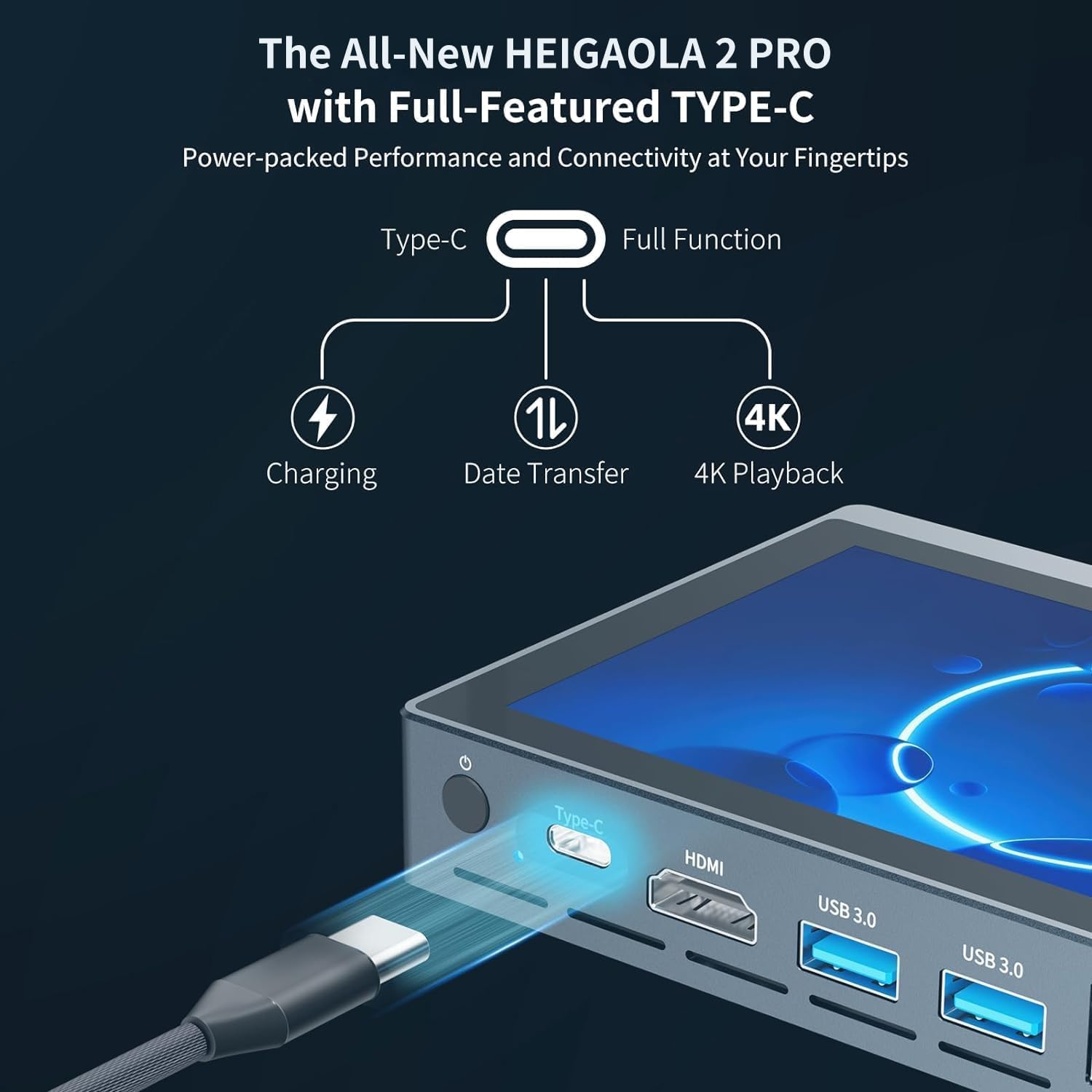 HEIGAOLA Mini PC Win 11 Pro,Celeron N5095 Mini Computer with Fan,16Gb DDR4,256GB Emmc,Mini PC with Screen,Micro PC 4K@60Hz Triple Display,Mini Gaming Computer Wifi5 BT5.2 Gigabit Ethernet image number 6