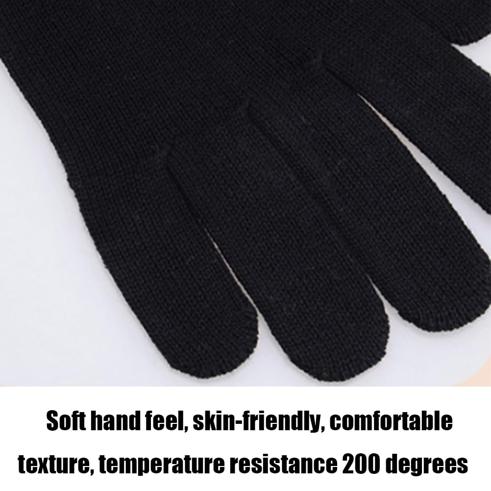 Fc'Noqgn Pack of 2 Professional Heat Resistant Gloves for Curls, Straighteners and Curling Iron Styling Heat image number 5