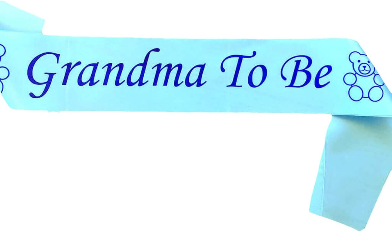 Mummy to Be Sash Blue, Satin Baby Shower Decorations, Gifts for Her, Sash Bundles Daddy - Big Sister - Grandma - Nanny - Auntie to Be Sash, 3 Colours (Pink, Blue, White)