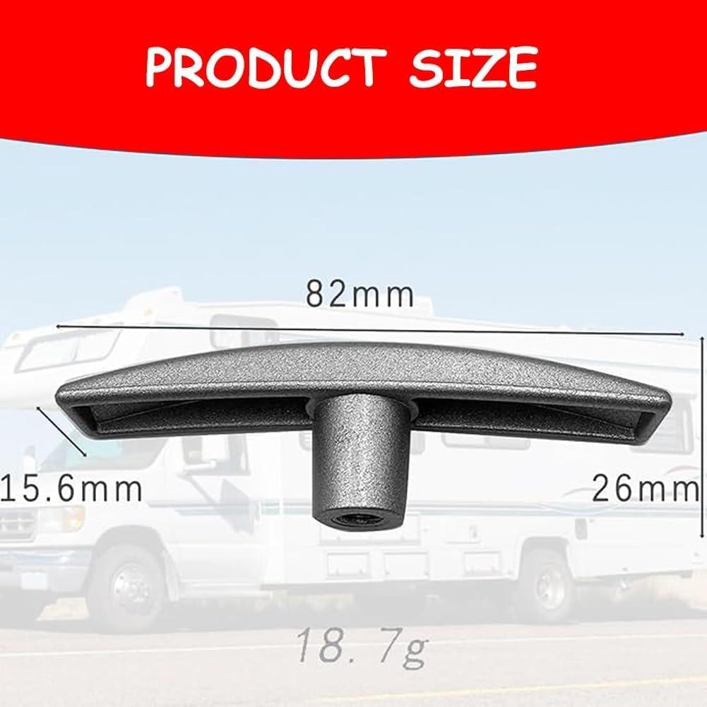 4Pcs RV Waste Valve Handles, Replacement Accessories Compatible with CAMCO for 1 1/2" and 3" Water Tank Gate and Sewer Dump Valves