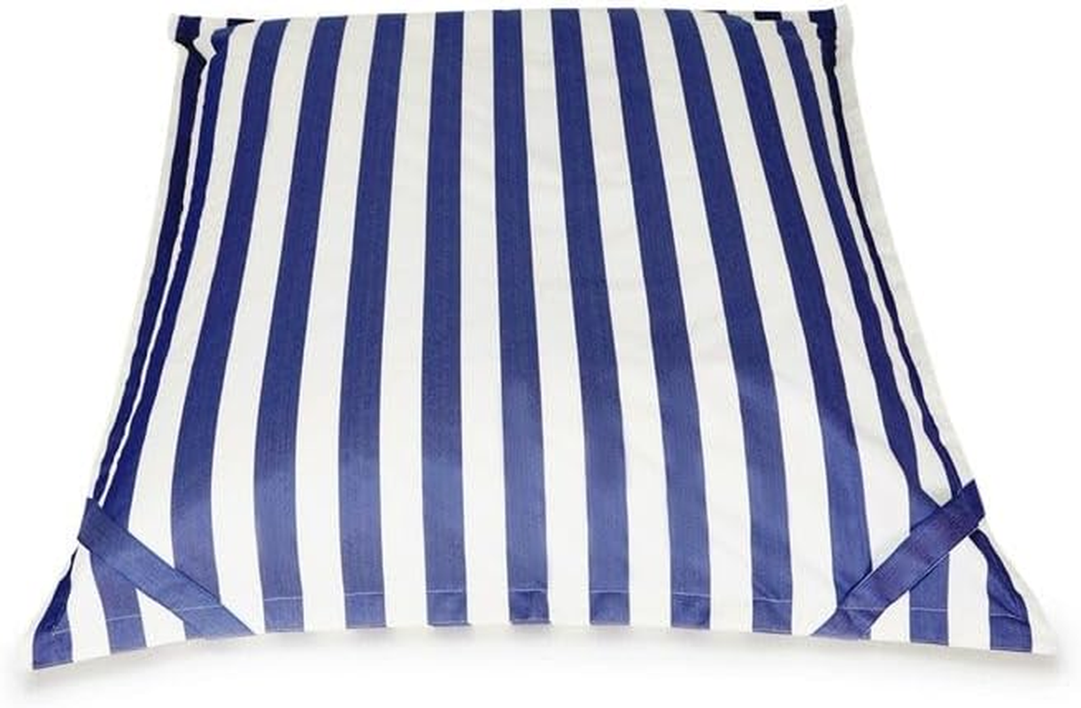 Billy Fresh Lazy Days Outdoor Beanbag, 135 Cm Length X 160 Cm Width, Blue/White Floating image number 4