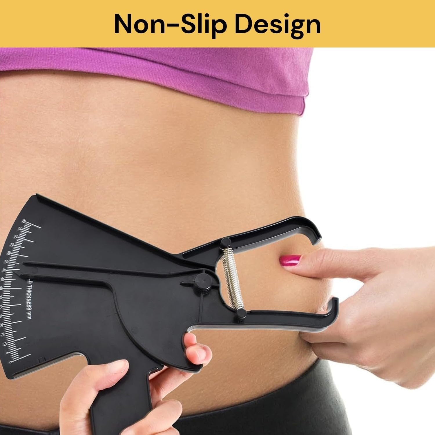 EZONEDEAL Measure Body Fat Caliper, Skinfold Caliper Measures Body Fat for Men & Women, Handheld Body Fat Measurement Device Tool for Accurately Measuring BMI Skin Fold Fitness & Weight-Loss image number 4