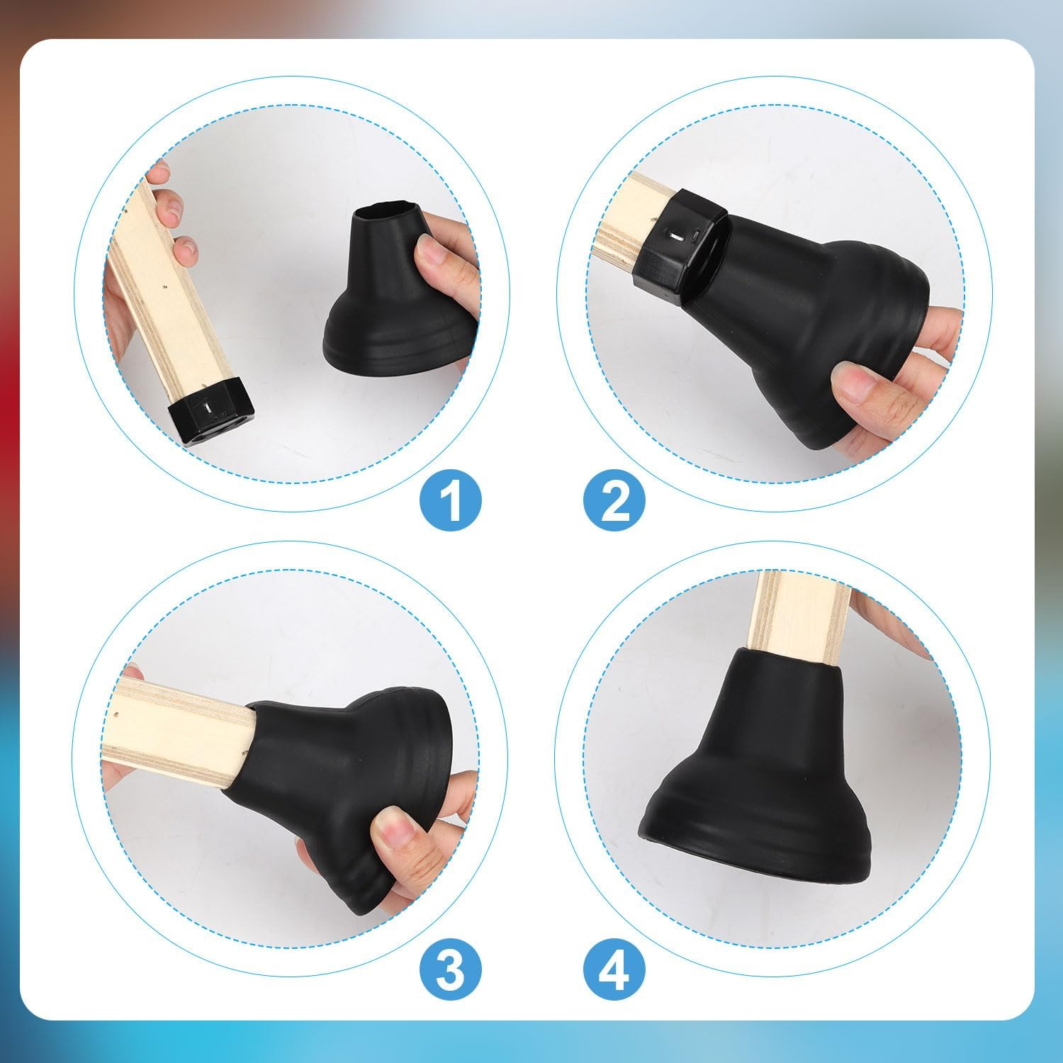 2Pcs Pickleball Ball Retrievers, Pickleball Picker Upper Grabber Suction Cup Easily Picks up Balls without Bending Fits Any Standard Pickleball Pickup Paddles for Practice Pickleball Accessories Gifts image number 6