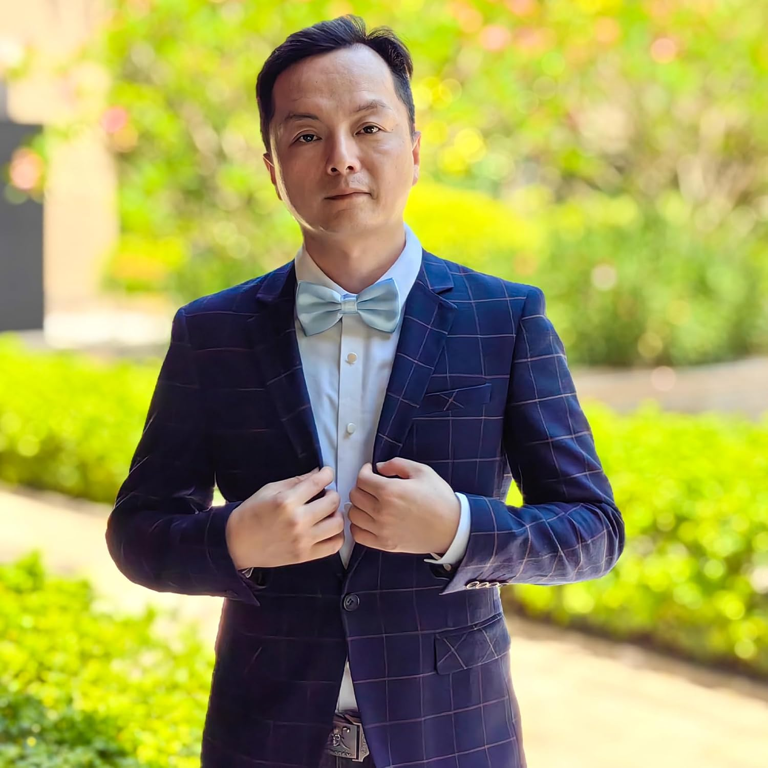 SYAYA Adjustable Bow Ties for Men Pre Tied Bowtie Party Wedding Tuxedo Tie BT2 image number 1