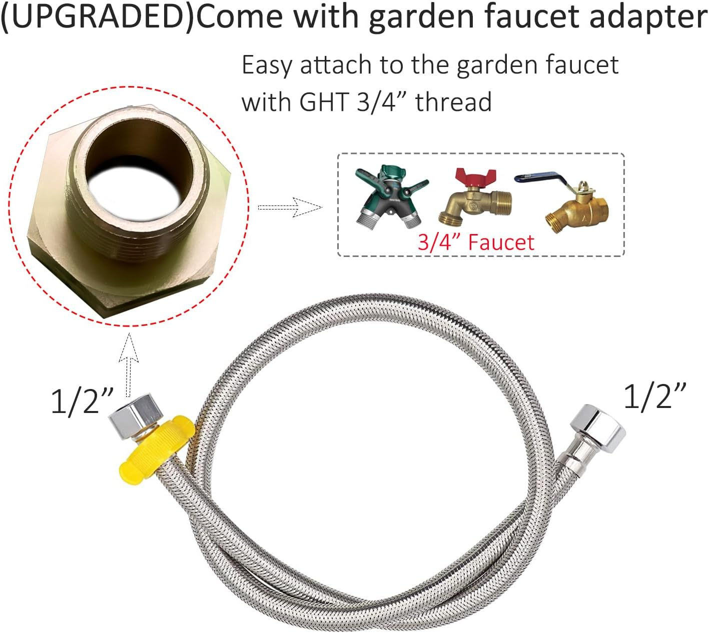Automatic Water Dispenser for Dog Water Bowl Dispenser Large Size Stainless-Steel Waterer Feeder Self Filling Water Trough for Poultry and Livestock - Metallic Gray image number 2