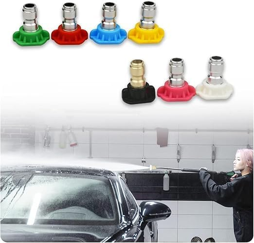 Stainless Steel Pressure Washer Gutter Cleaner Attachment ，For Gutter Cleaning, 7 Nozzle Tips, 1/4 Inch Quick Connect, 13 Inch image number 2