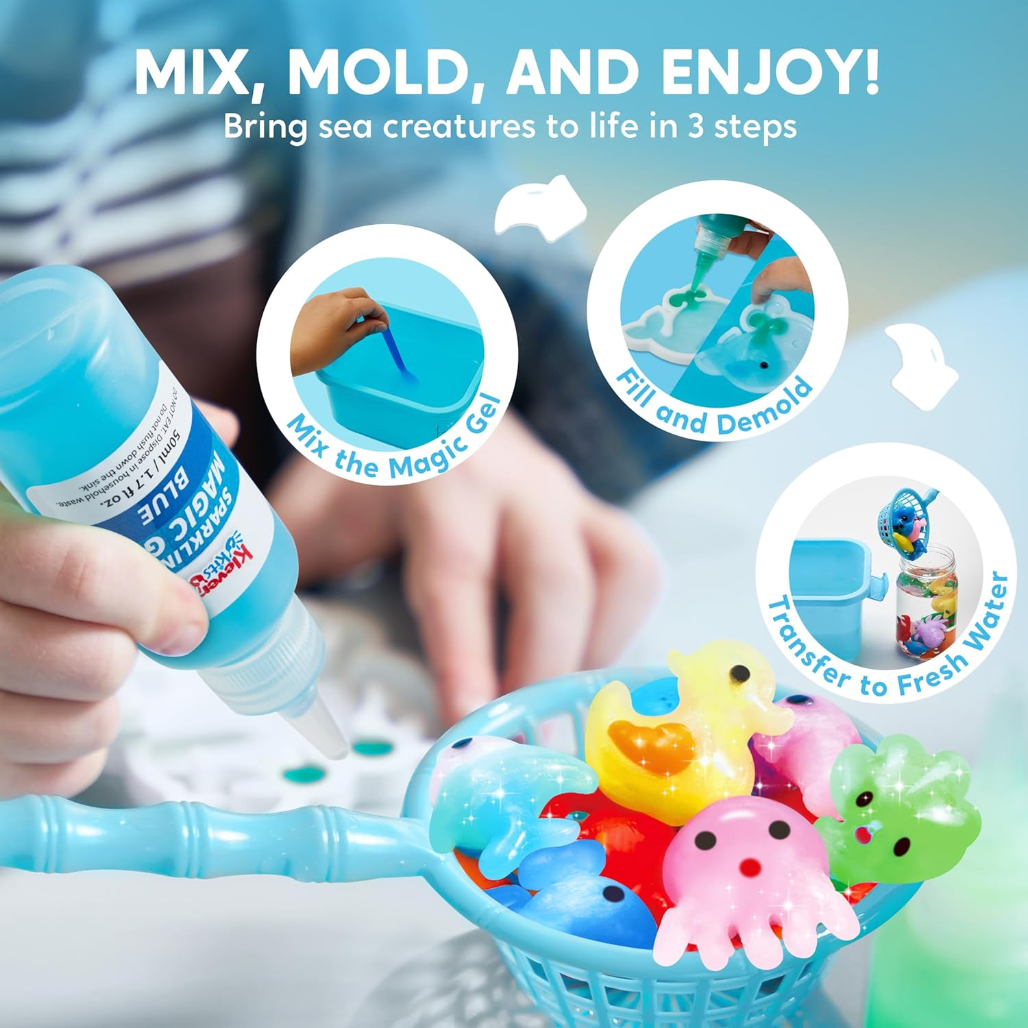 Klever Kits Craft Kit, Magic Fairy Water Toy Kit for Presents, Birthday Gifts, Party Favors, Arts & Crafts DIY STEM Kits for Kid image number 4