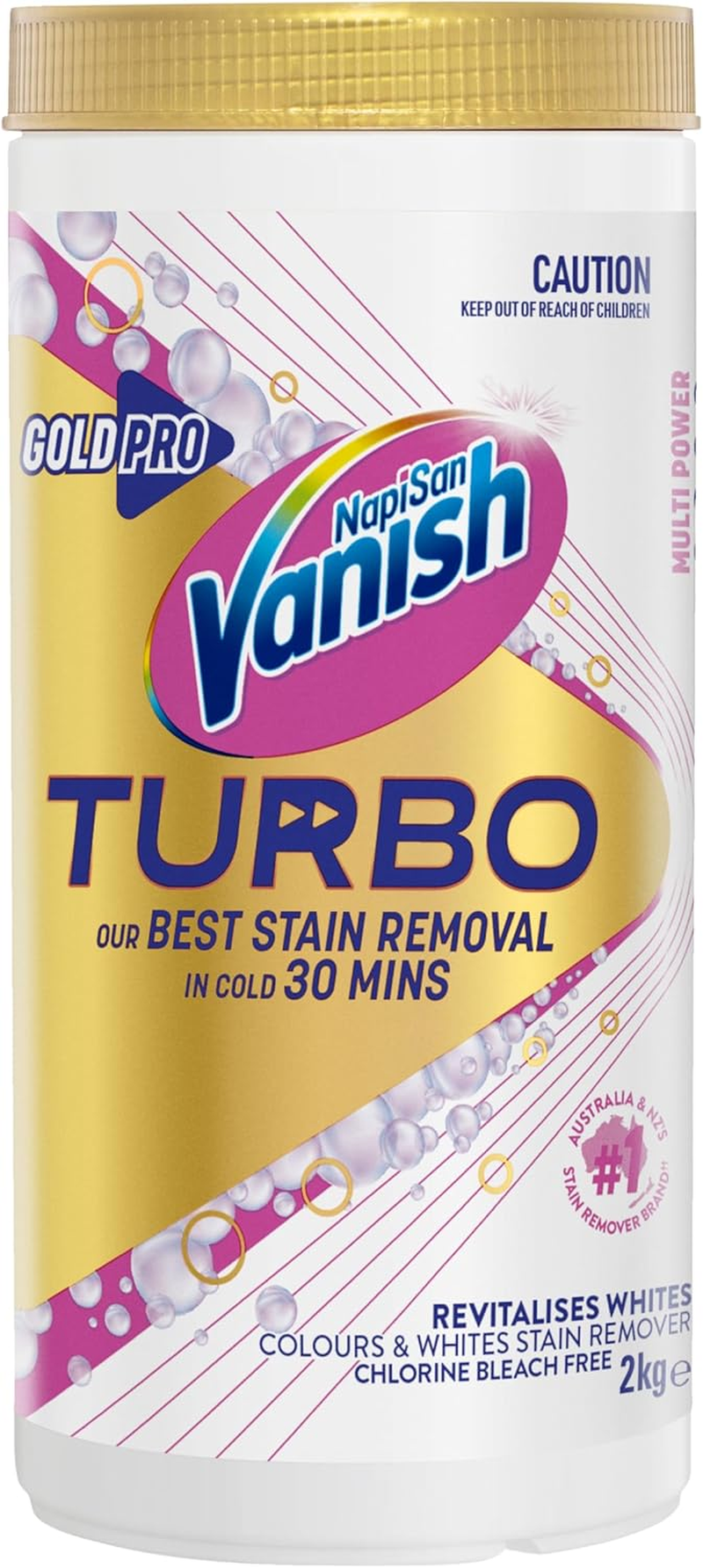 Vanish Napisan Gold Pro Turbo Oxi Action Stain Remover White Powder 2Kg image number 4