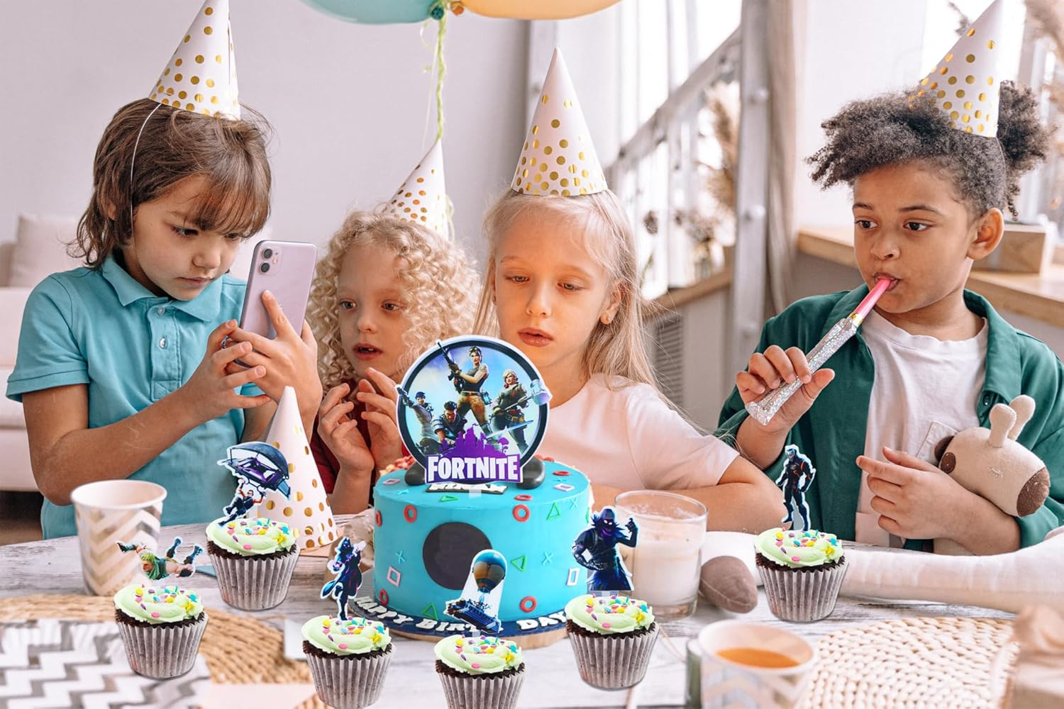 7 Pcs Exquisite Acrylic Video Game Birthday Cake Toppers for Boys Girls Gamers' Birthday, Designed for Game Lovers, Game Party Decorations Supplies image number 2