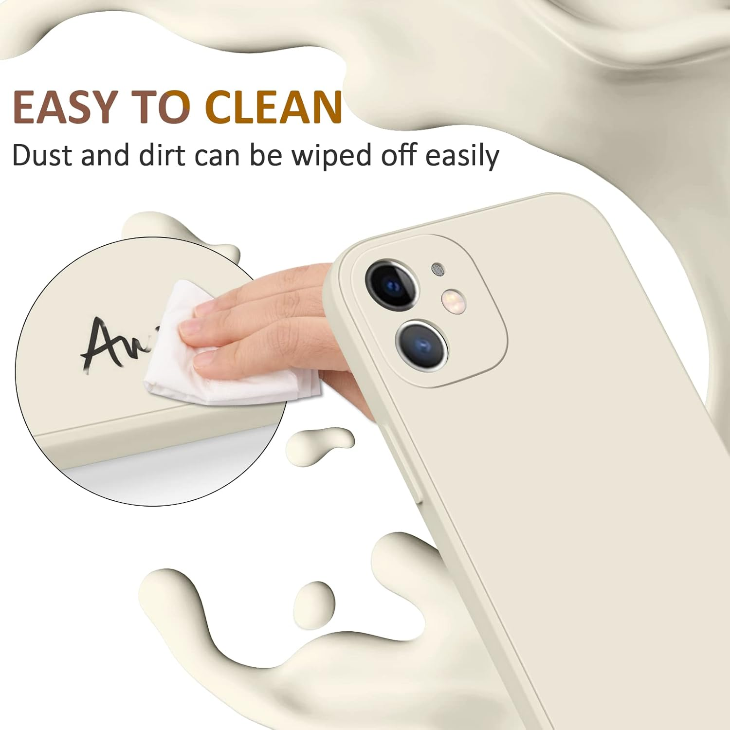 Silicone Case for Iphone 11 Case (2019) 6.1-Inch, Silky-Soft Touch Gel Rubber Cover, Full Protective Case, Shockproof Anti-Scratch Case Cover