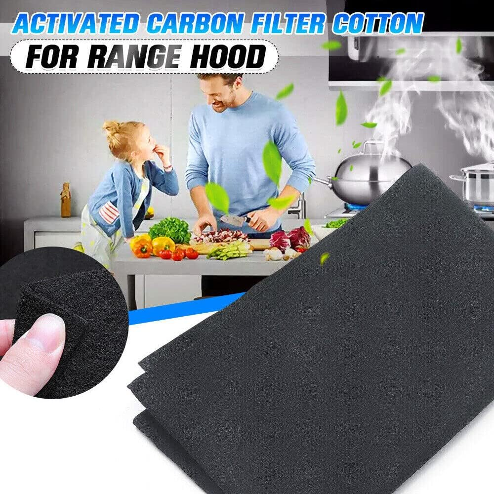 2X Rangehood Charcoal Carbon Filters 48Cm X 57Cm X 3Mm Range Hood