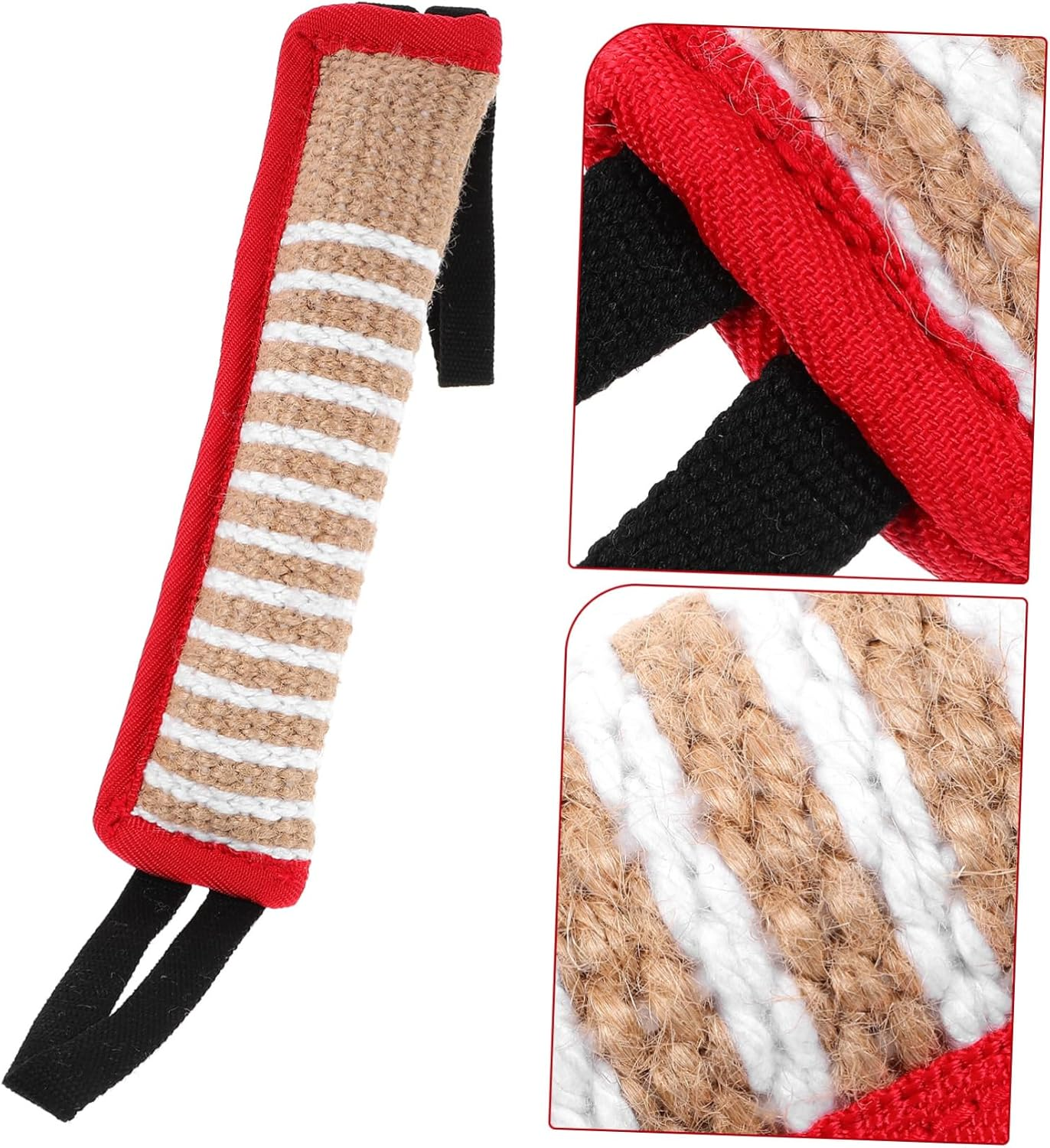 WOONEKY Dog Jute Bite Pillow Toy Interactive Training Equipment for Large Dogs Chew Resistant Toy for Bonding and Molar Exercise