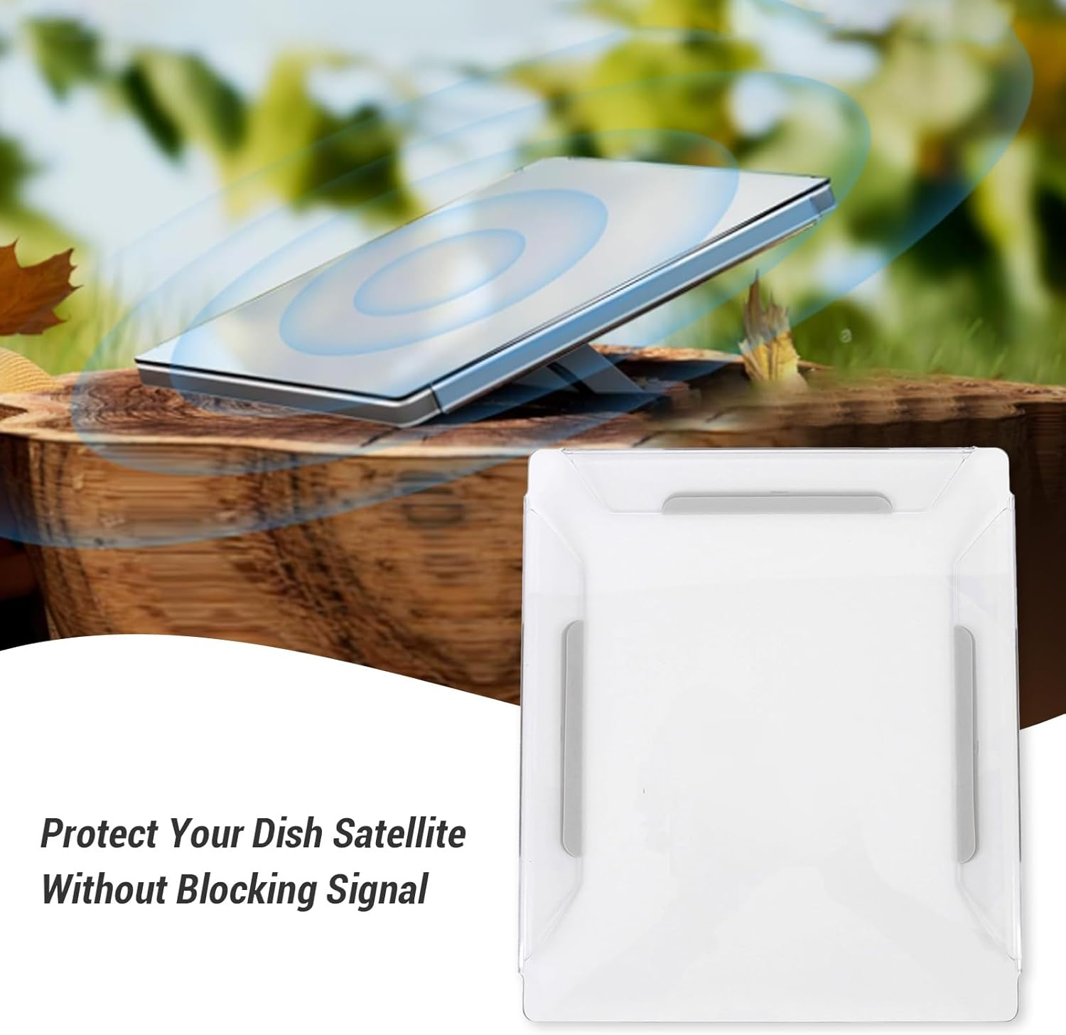 For Mini Case, Mini Accessories, Acrylic anti Drop Shock Dish Satellite Protective Shell Full Cover for Roof RV image number 6