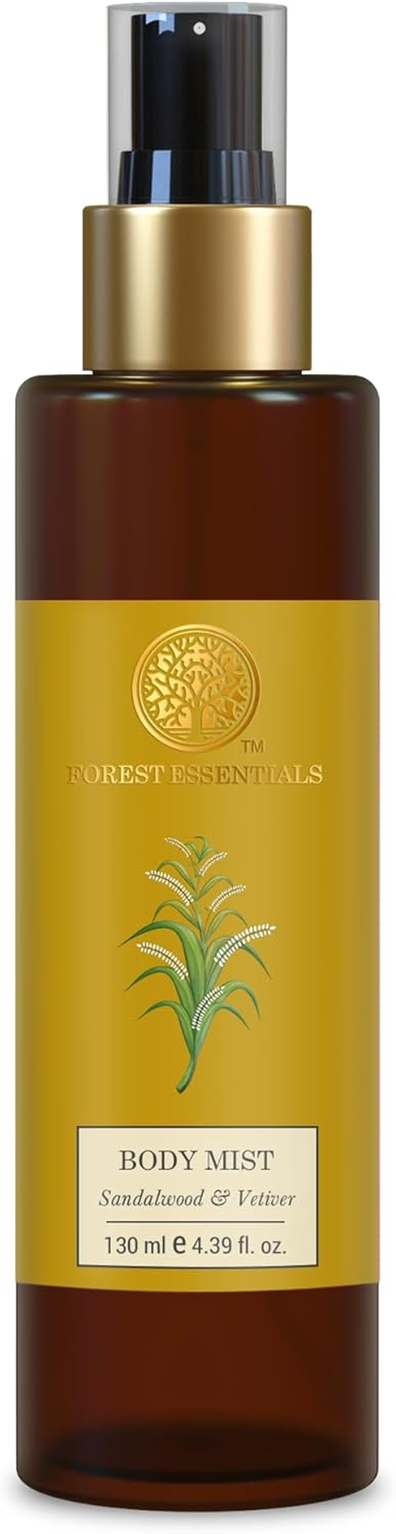 Forest Essentials Body Mist Sandalwood & Vetiver 130Ml image number 5
