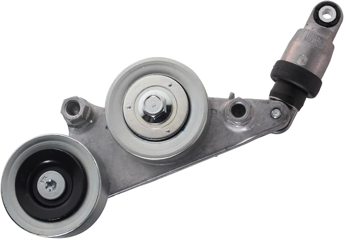 AUQDD 39092 Belt Tensioner and Pulley Assembly (For 3.5L V6) Fit for 08-10 Honda Accord (Automatic Transmission)/05-10 Odyssey (Ex-L,Touring;J35A7 Eng)/06-08 Honda Pilot (FWD;J35Z1 Eng)/09-11 Pilot image number 5