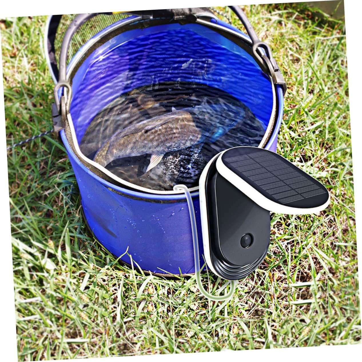 COHEALI Solar Oxygen Aerator with Pure Copper Core Built Lithium Battery Low Noise Large Air Volume Pump for Outdoor Ponds and Gardens Sun Powered Oxygenation Tool with Overcharge image number 5