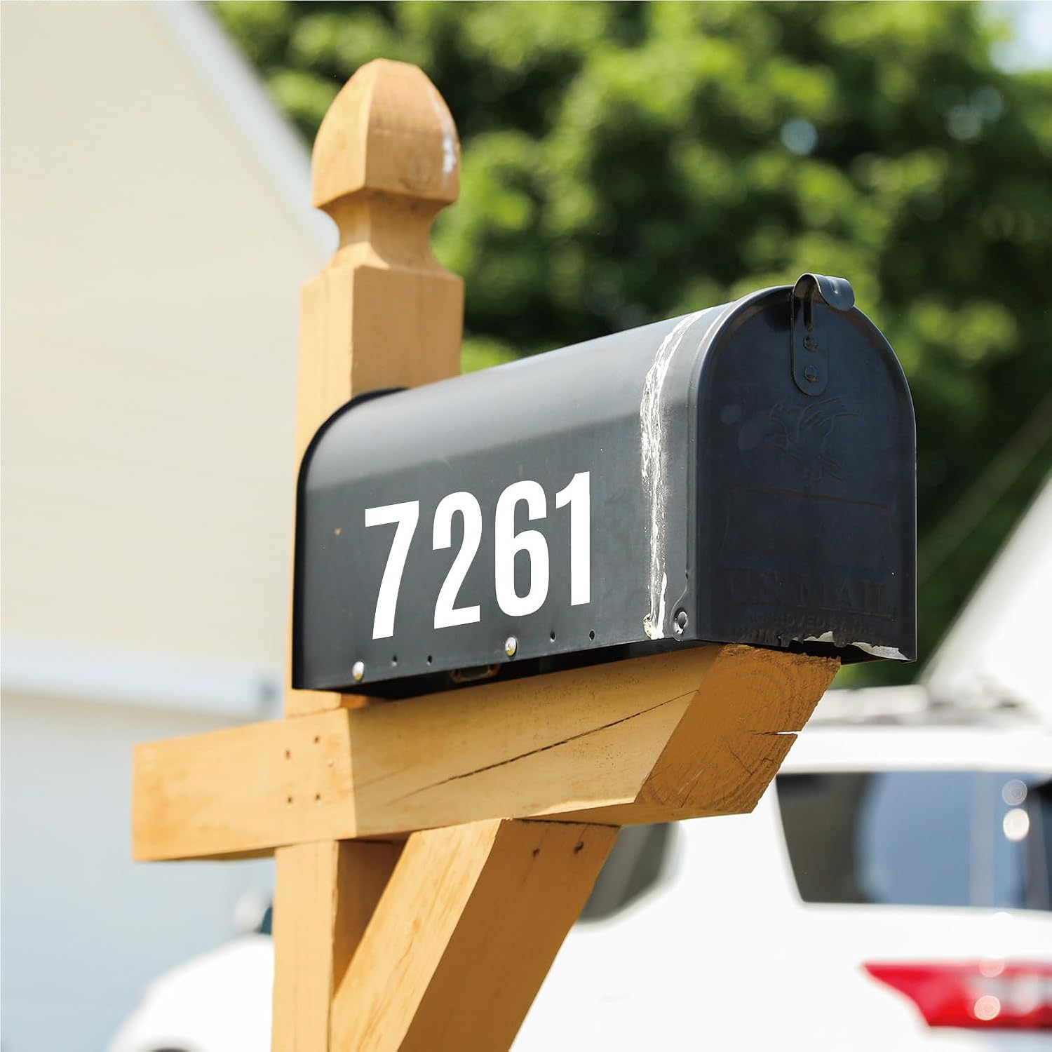 6 Sheets Mailbox Numbers Stickers, 3 Inch Self Adhesive Vinyl Waterproof Letter Stickers, Large Decals House Numbers for Signs Cars Doors Business Address Number, Classroom Decor, Door