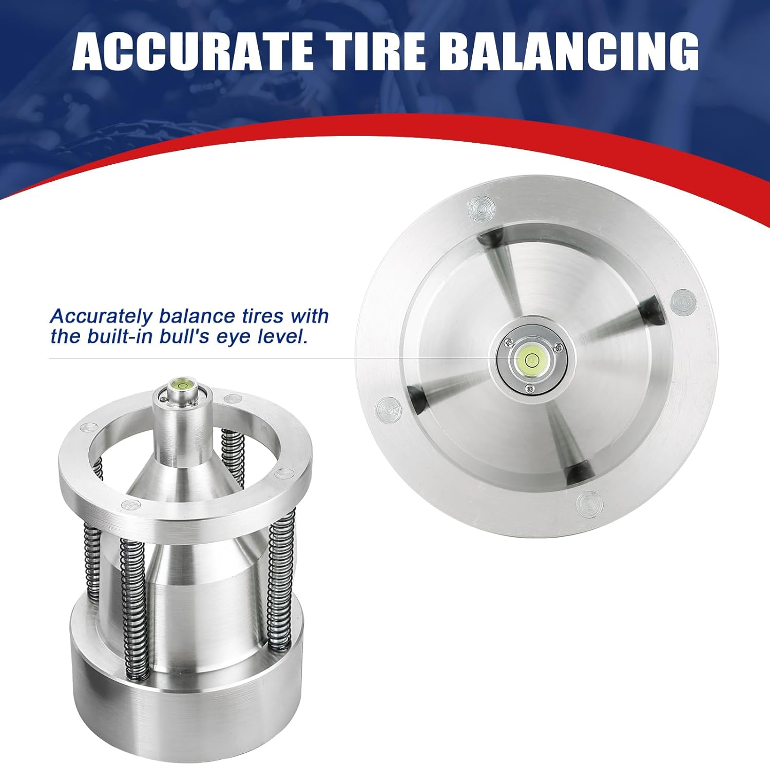 NYXOVA Portable Bubble Wheel Balancer, Heavy Duty Wheel Balancer with Bubble Level, Tire Balancing for Cars & Trucks, Rim Tire Balancer Machine for Car Light Truck Repair