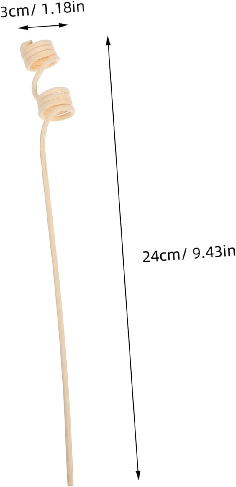 20Pcs Wavy Rattan Reed Sticks for Aroma Diffuser Essential Oil Sticks Large Rattan Diffuser for Home Office Use image number 6