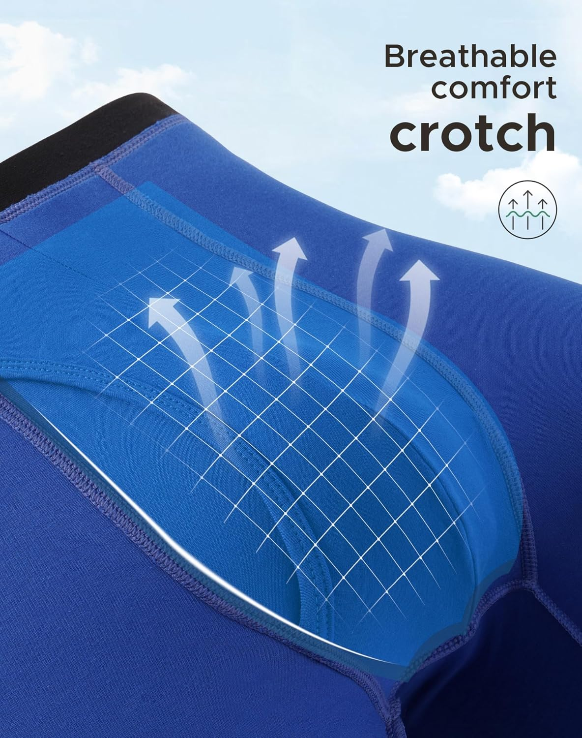 INNERSY Men'S Boxer Briefs Cotton Stretchy Underwear Multipack for a Week image number 7