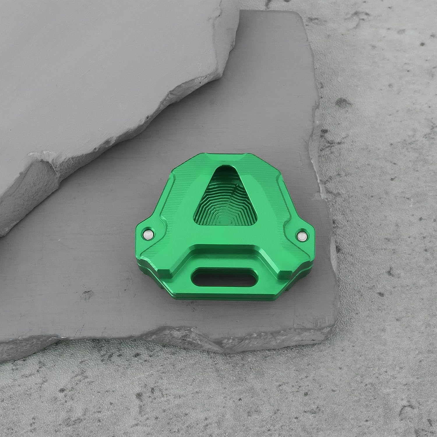 Key Case Keychain Aluminum Shell with Strap Compatible with Kawasaki Ninja650 Ninja400 1000SX ZX6R ZX10R, Green