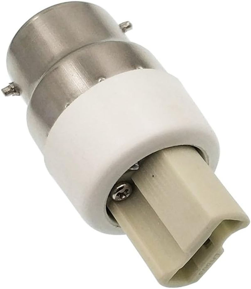 E-Simpo&reg; 6-Pack B22 to G9 Adapter, B22 Lamp Base (Male Part) to G9 Lamp Holder (Female Part) Converter,Ceramic, Copper Contact, CE Rohs image number 2