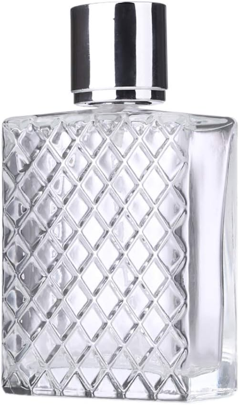 Cchude 100Ml 3.4Oz Clear Glass Spray Bottles Empty Square Perfume Fine Mist Atomizer Refillable Essential Oil Container for Travel image number 5