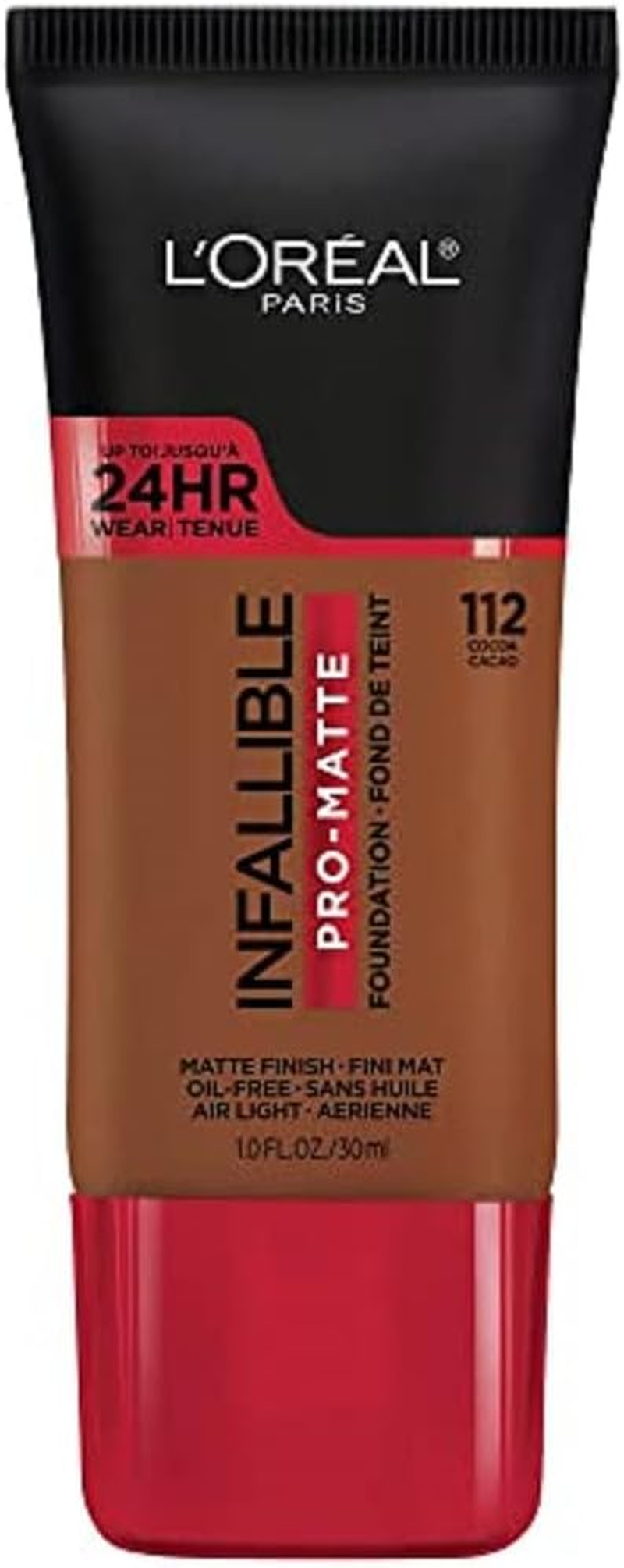 L'Oreal Paris Cosmetics Makeup Infallible Pro-Matte Liquid Longwear Foundation, True Porcelain, 1 Fl Oz.