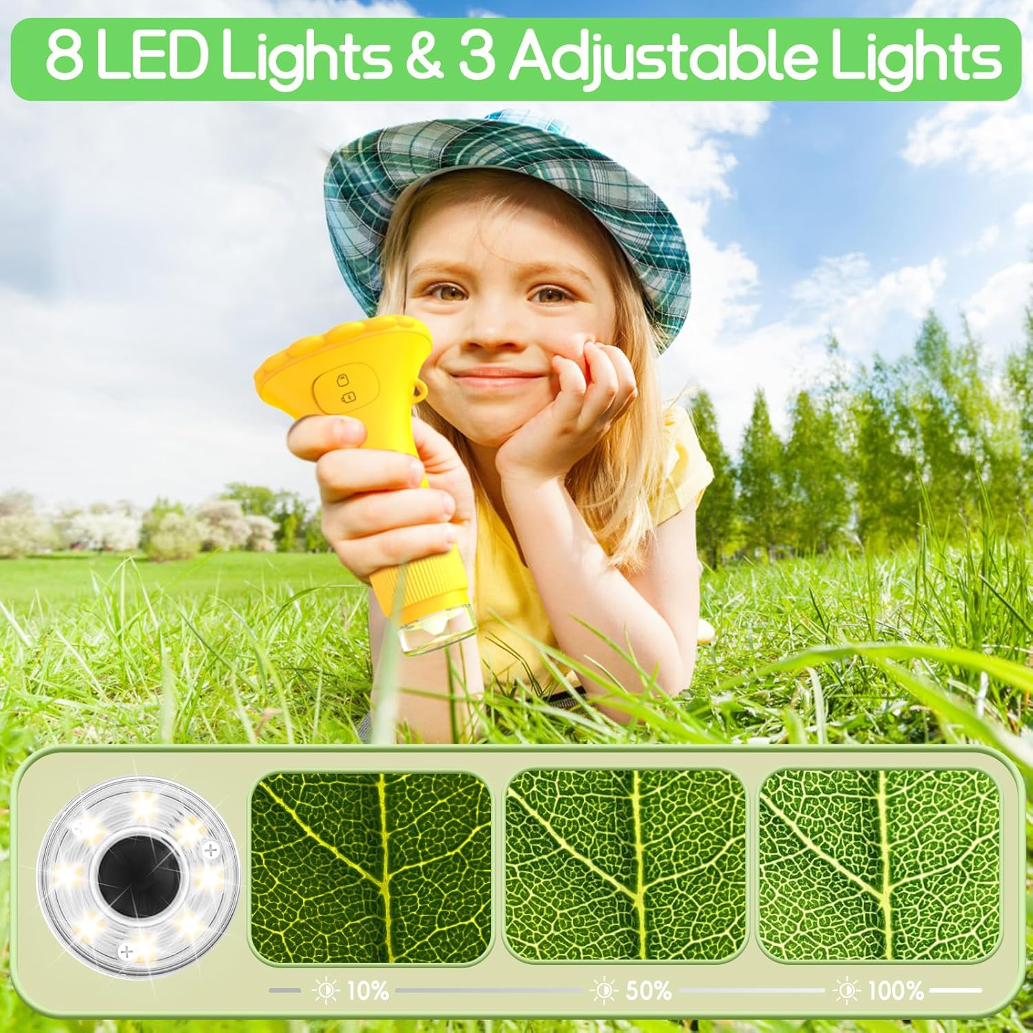 Kids Microscope Pocket Microscope - 1000X Portable Microscope for Kids | Photo and Video Mini Microscope | 2'' Digital Little Scientist Microscope for Kids over 3 Years Old image number 5