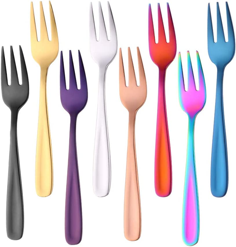 SBOMHS Teaspoons Set of 8, Coffee Spoons/Dessert Spoons, 5.5Inch/14Cm (Coloured)